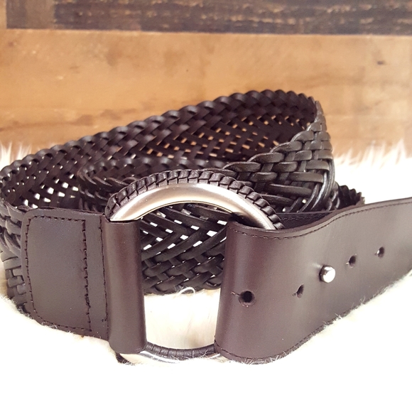 CHICO'S Brown Woven Leather Belt - Picture 6 of 7